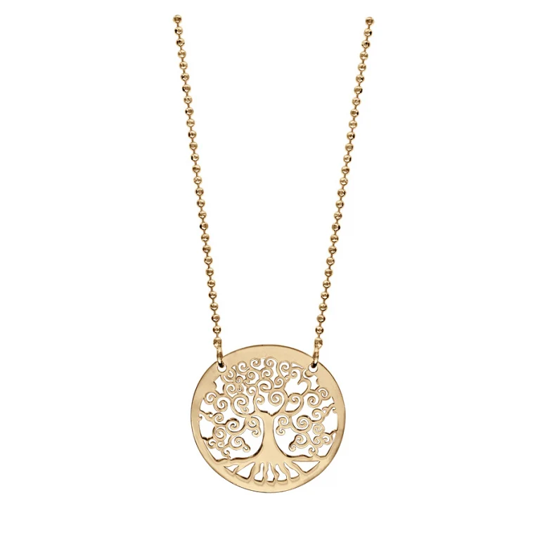 Collier maille à boules – Argent 925 doré | Azuline