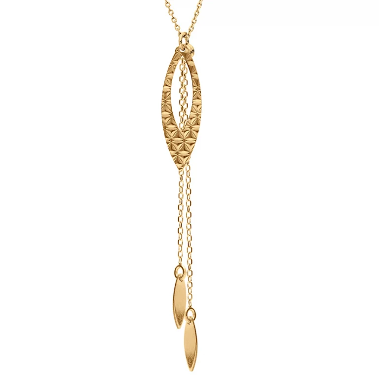 Collier cravate – Argent 925 doré | Azuline