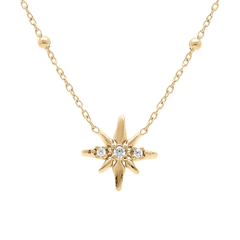 Collier étoile – Argent 925 doré | Azuline