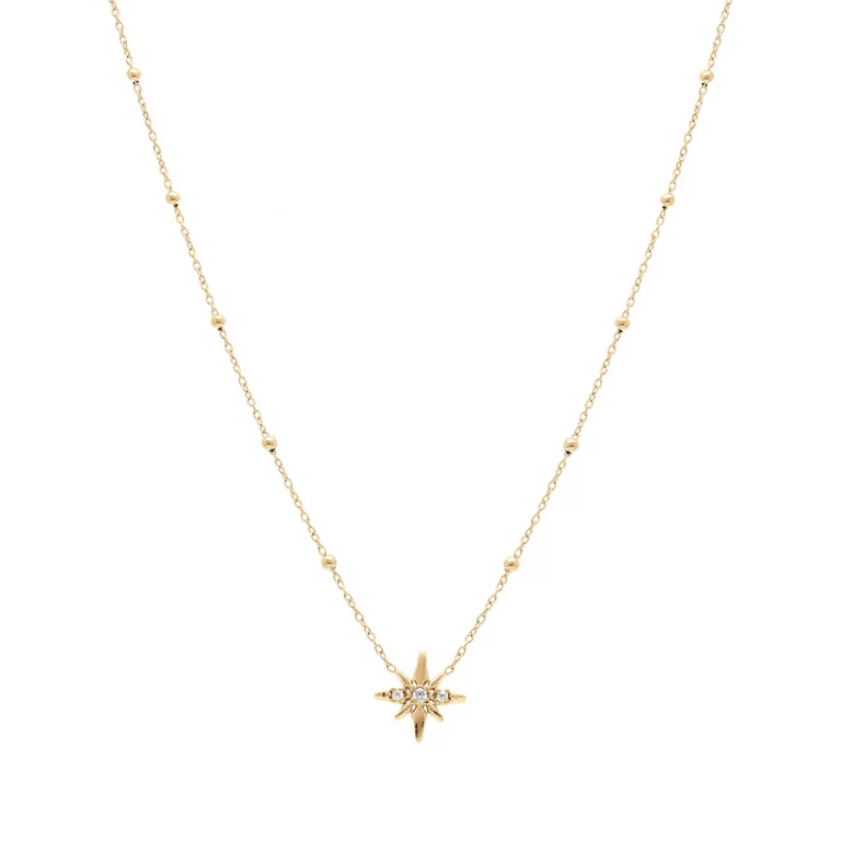 Collier étoile – Argent 925 doré | Azuline