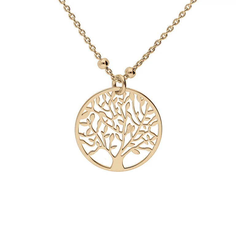 Collier arbre à boules – Argent 925 doré | Azuline