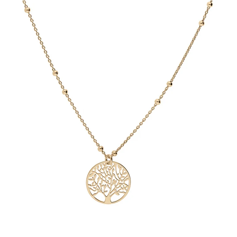 Collier arbre à boules – Argent 925 doré | Azuline
