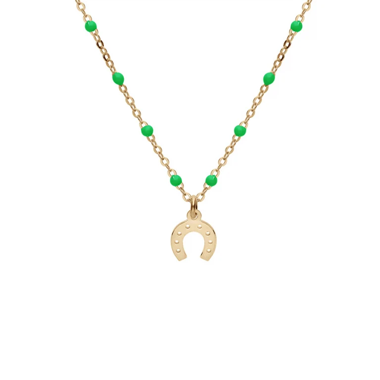 Collier fer à cheval – Argent 925 doré | Azuline