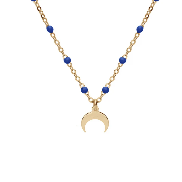 Collier demi lune – Argent 925 doré | Azuline