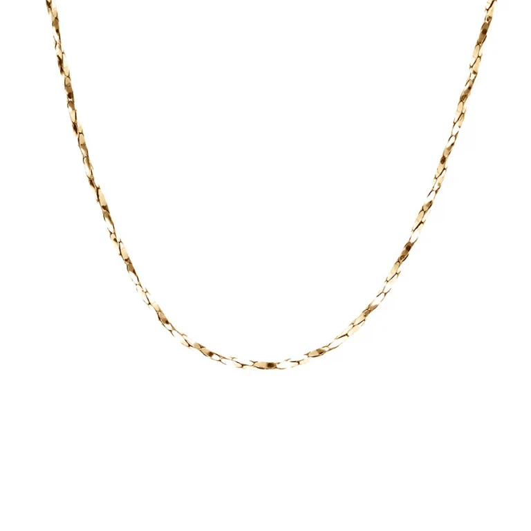 Collier torsadé diamanté texturé – Argent 925 doré | Azuline