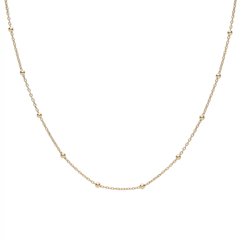 Collier ras de cou boules 38 cm – Argent 925 doré | Azuline