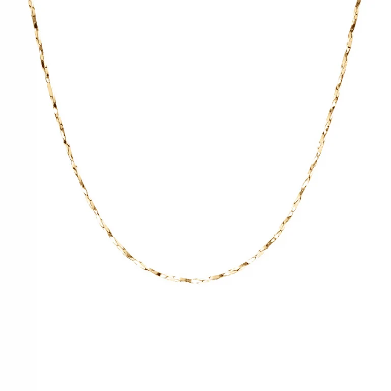 Collier torsadé diamanté fin 45 cm – Argent 925 doré | Azuline