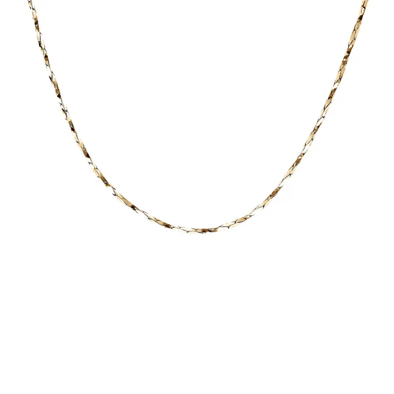 Collier ras de cou torsadé 38 cm – Argent 925 doré | Azuline