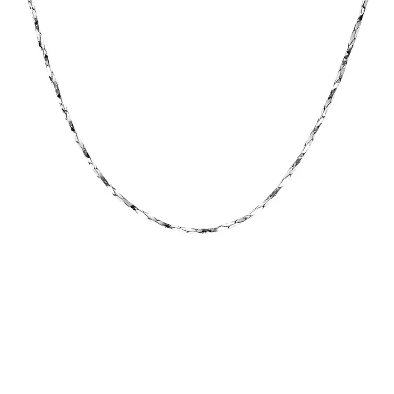 Collier ras de cou torsadé diamanté texturé 38 cm – Argent 925 rhodié | Azuline