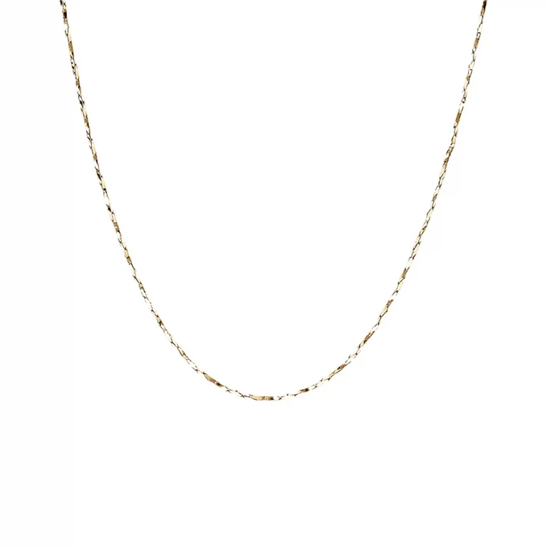 Collier torsadé diamanté extra-fin 45 cm – Argent 925 doré | Azuline