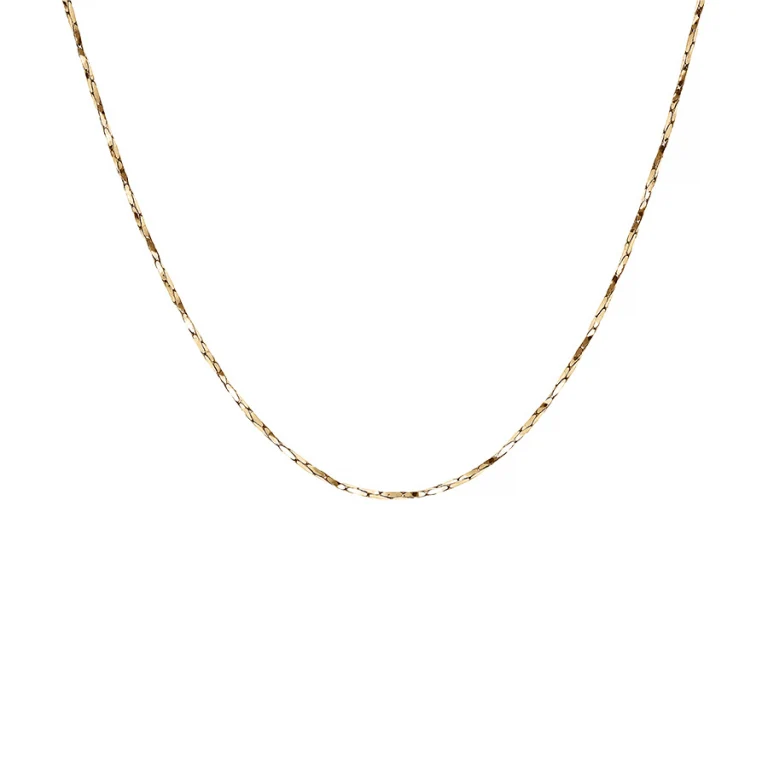 Collier ras de cou torsadé diamanté 40 cm – Argent 925 doré | Azuline
