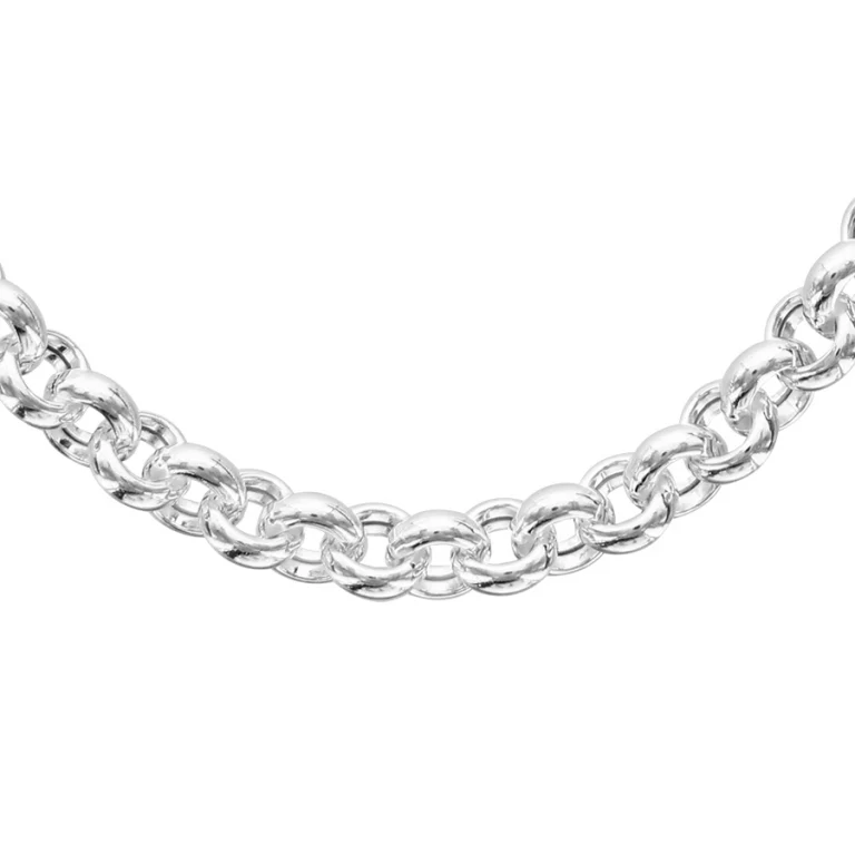 Collier maille jaseron – Argent 925 rhodié | Azuline