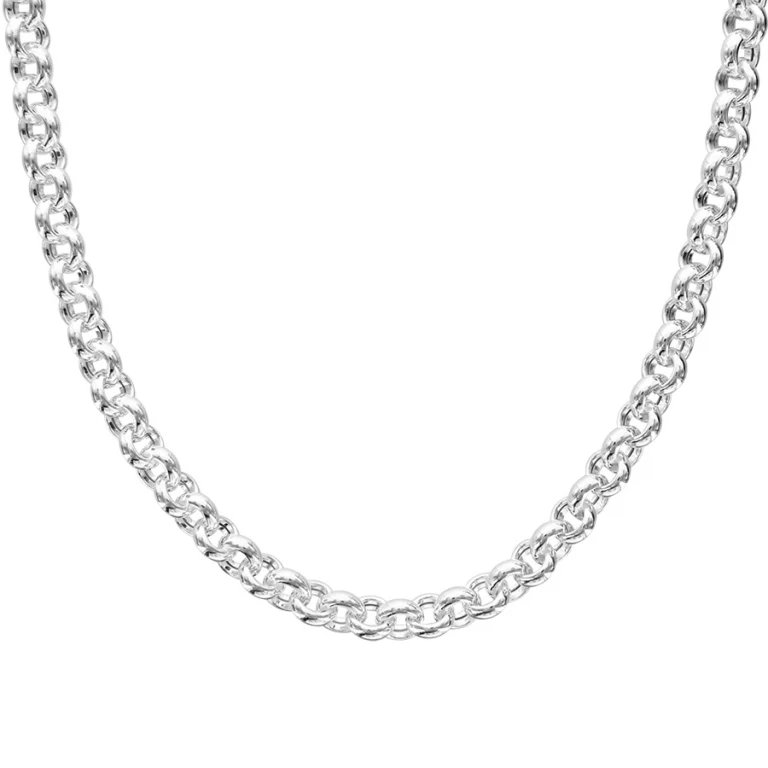 Collier maille jaseron – Argent 925 rhodié | Azuline