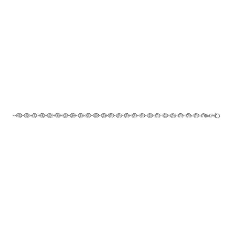 Collier long grain de cafe 50 cm – Argent 925 rhodié | Azuline