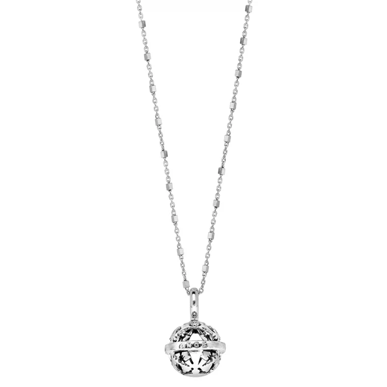 Bola de grossesse motifs ajourés sautoir 100 cm – Argent 925 rhodié | Azuline