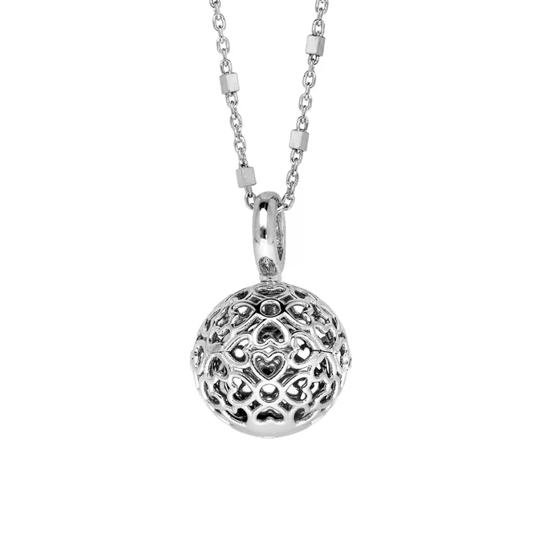 Bola de grossesse boule ajourée de cœurs 13 mm – Argent 925 rhodié | Azuline