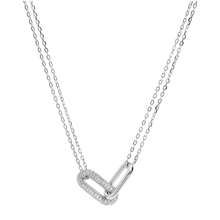 Collier pavé – Argent 925 rhodié | Azuline