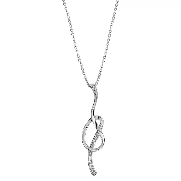 Collier boucle – Argent 925 rhodié | Azuline