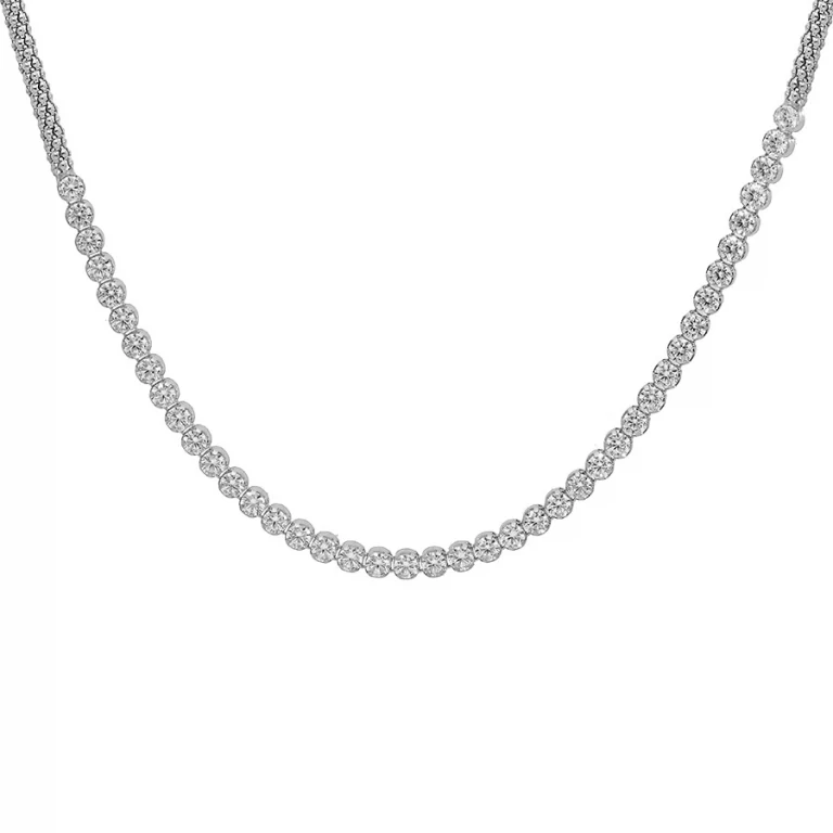 Collier maille ronde – Argent 925 rhodié | Azuline
