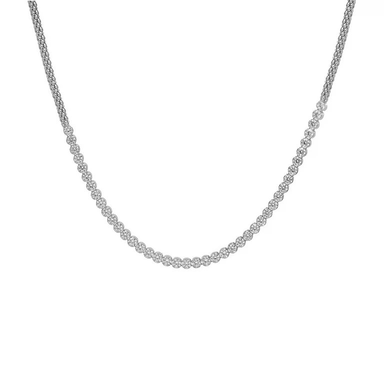 Collier maille ronde – Argent 925 rhodié | Azuline