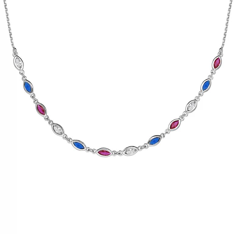 Collier oxyde grand modèle – Argent 925 rhodié | Azuline