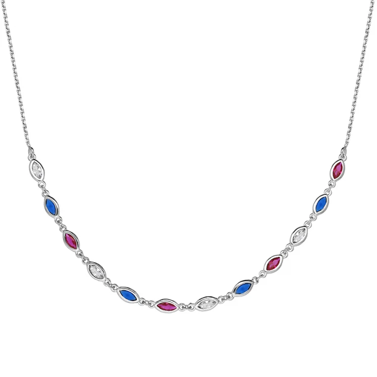 Collier oxyde grand modèle – Argent 925 rhodié | Azuline