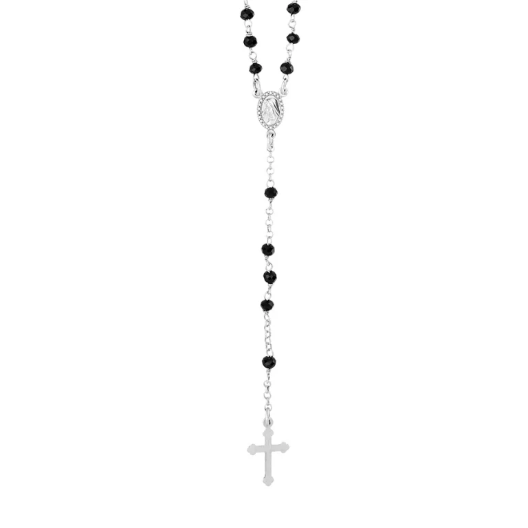 Collier long chapelet 50 cm – Argent 925 rhodié | Azuline