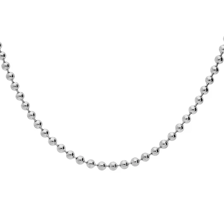 Sautoir boules 60 cm grand modèle – Argent 925 rhodié | Azuline