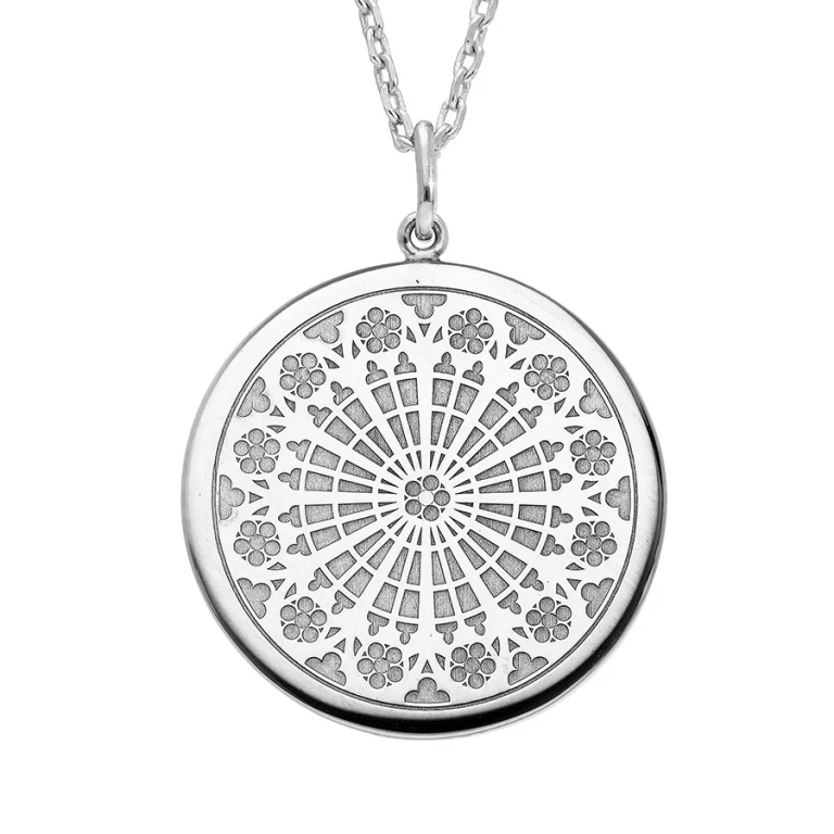 Collier rosace – Argent 925 rhodié | Azuline