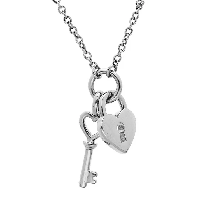 Collier clef – Argent 925 rhodié | Azuline
