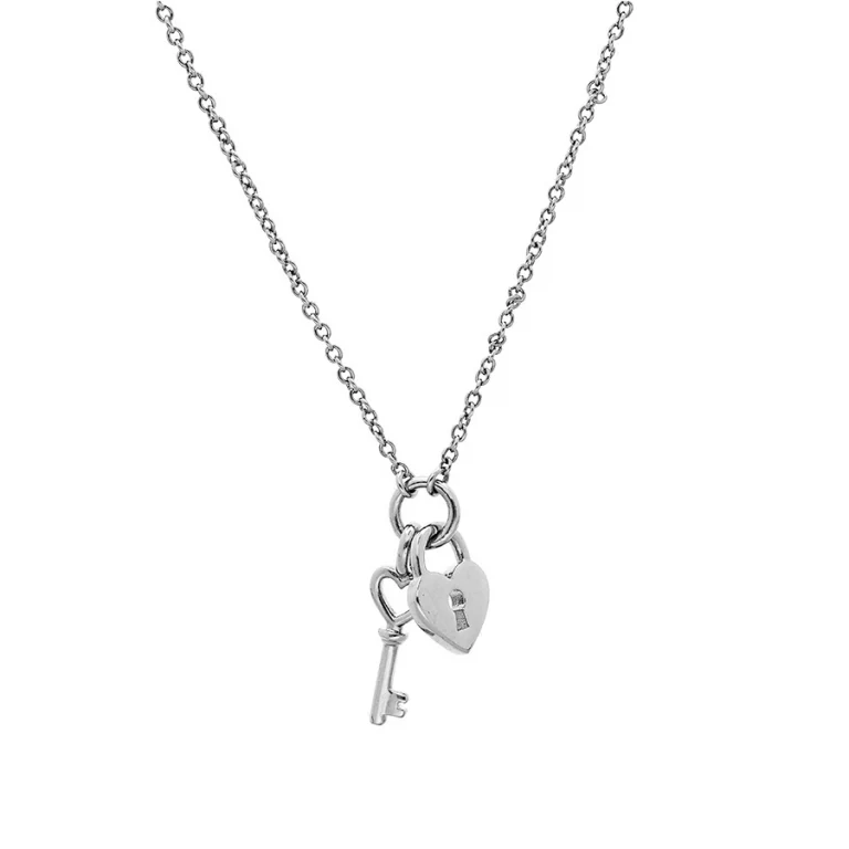 Collier clef – Argent 925 rhodié | Azuline