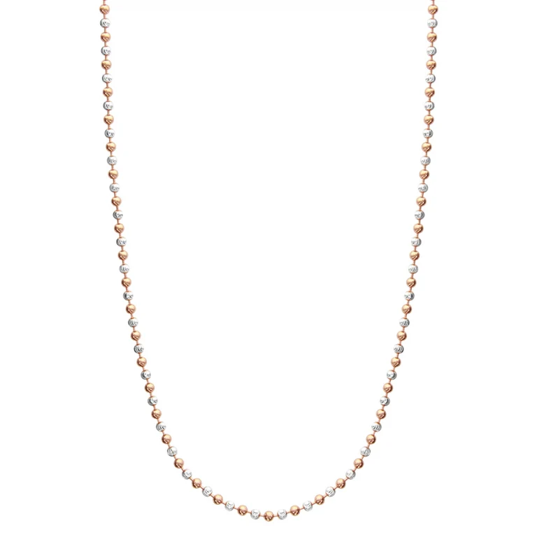 Collier boules texturé – Argent 925 rhodié | Azuline
