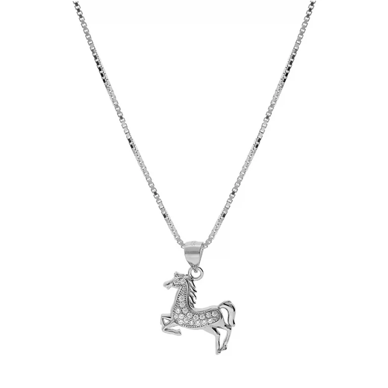 Collier cheval – Argent 925 rhodié | Azuline
