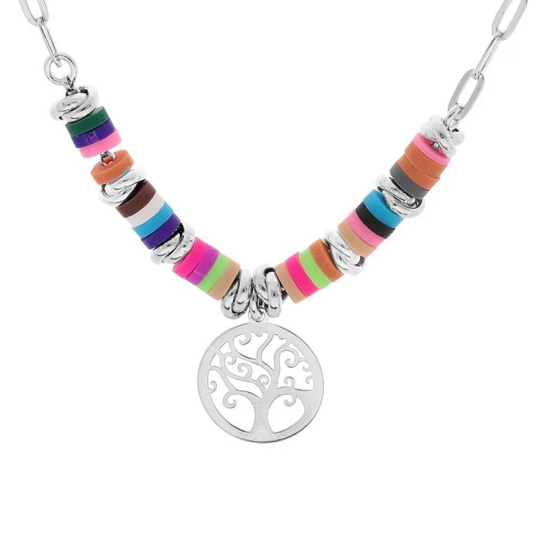 Collier arbre de vie petit modèle – Argent 925 rhodié | Azuline