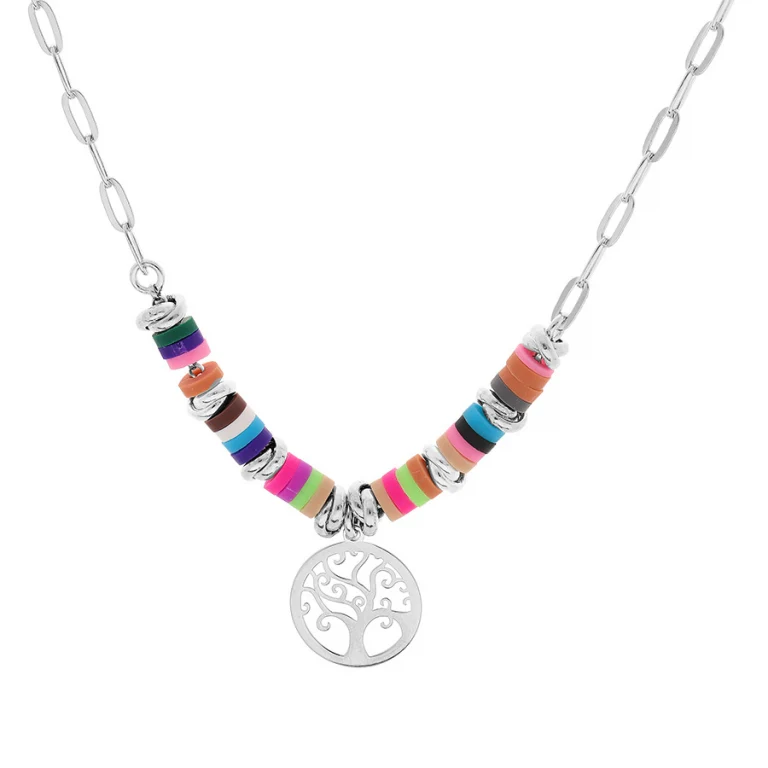 Collier arbre de vie petit modèle – Argent 925 rhodié | Azuline