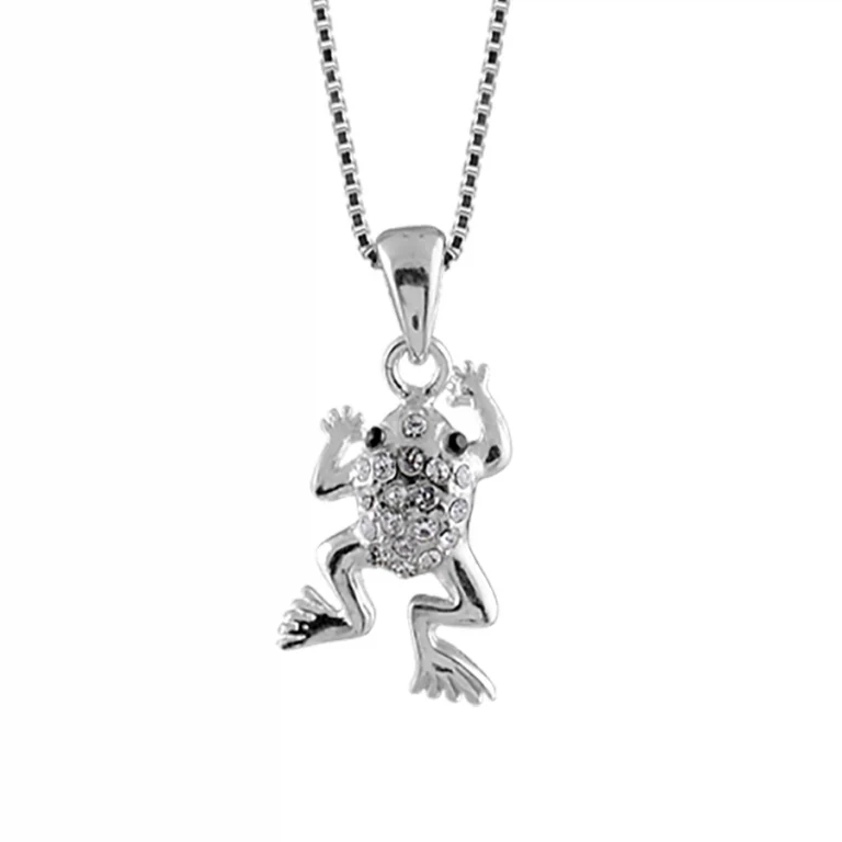 Collier grenouille – Argent 925 rhodié | Azuline