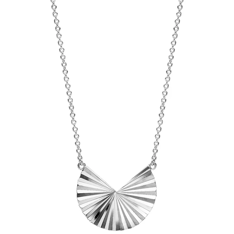 Collier forme géométrique diamantée – Argent 925 rhodié | Azuline