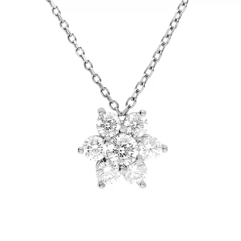 Collier fleur marguerite – Argent 925 rhodié | Azuline