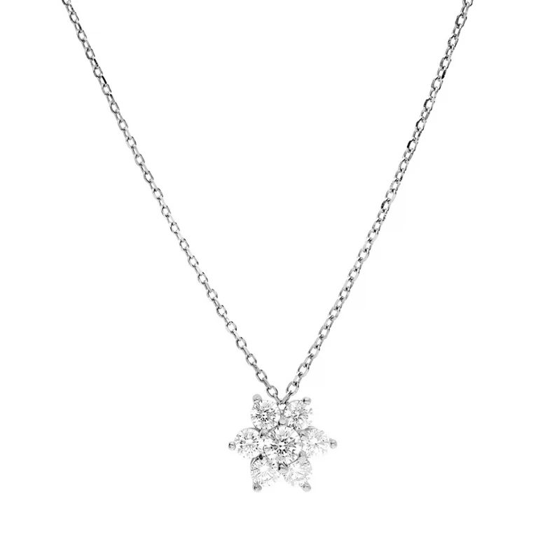Collier fleur marguerite – Argent 925 rhodié | Azuline