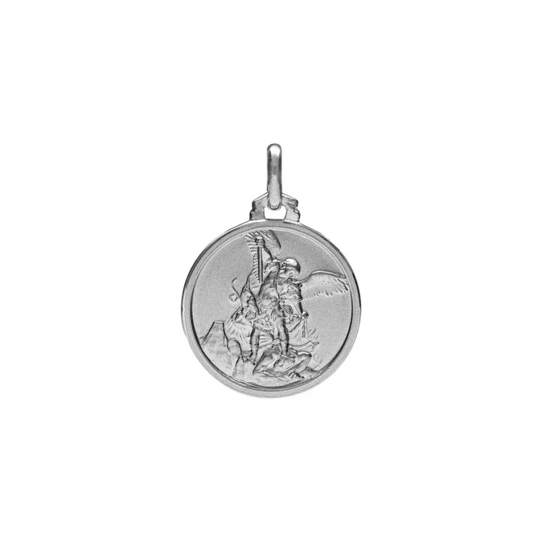 Collier médaille st Michel – Argent 925 rhodié | Azuline