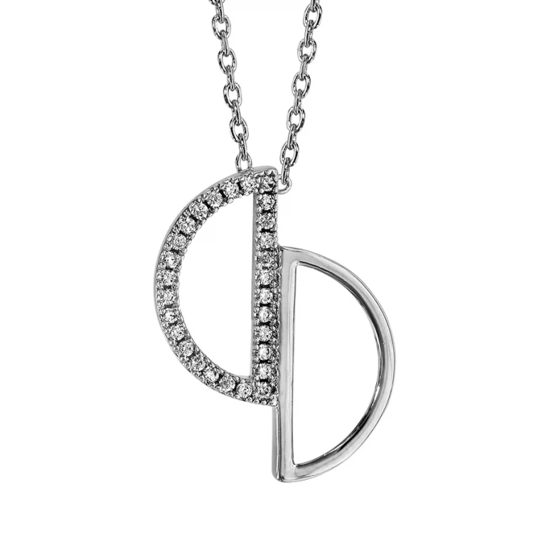Collier demi cercle – Argent 925 rhodié | Azuline