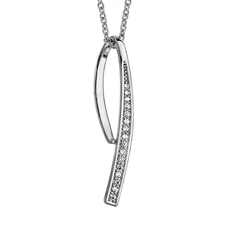 Collier sertis – Argent 925 rhodié | Azuline
