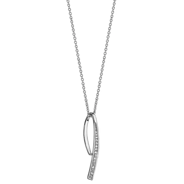 Collier sertis – Argent 925 rhodié | Azuline