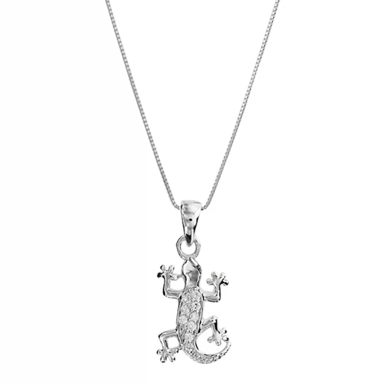 Collier salamandre – Argent 925 rhodié | Azuline
