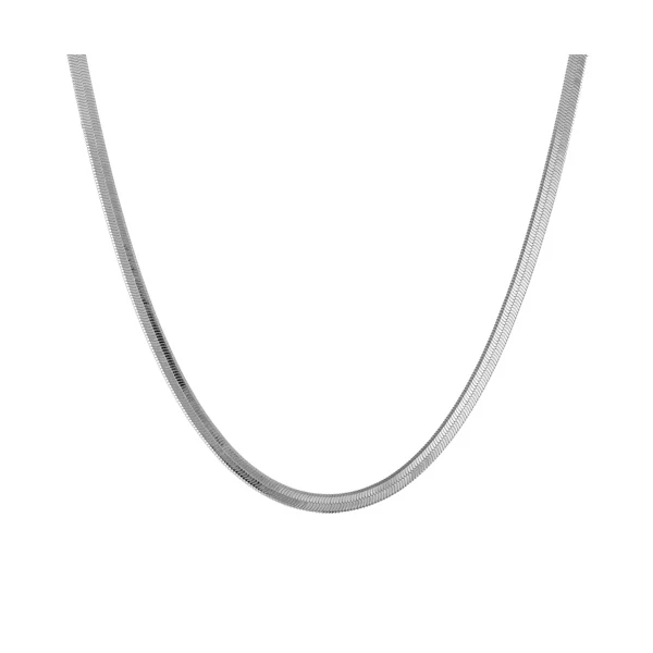 Collier maille miroir – Argent 925 rhodié | Azuline