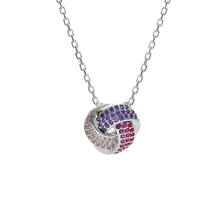 Collier 3 rubans dégradé – Argent 925 rhodié | Azuline