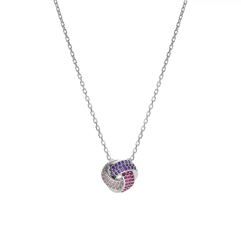 Collier 3 rubans dégradé – Argent 925 rhodié | Azuline