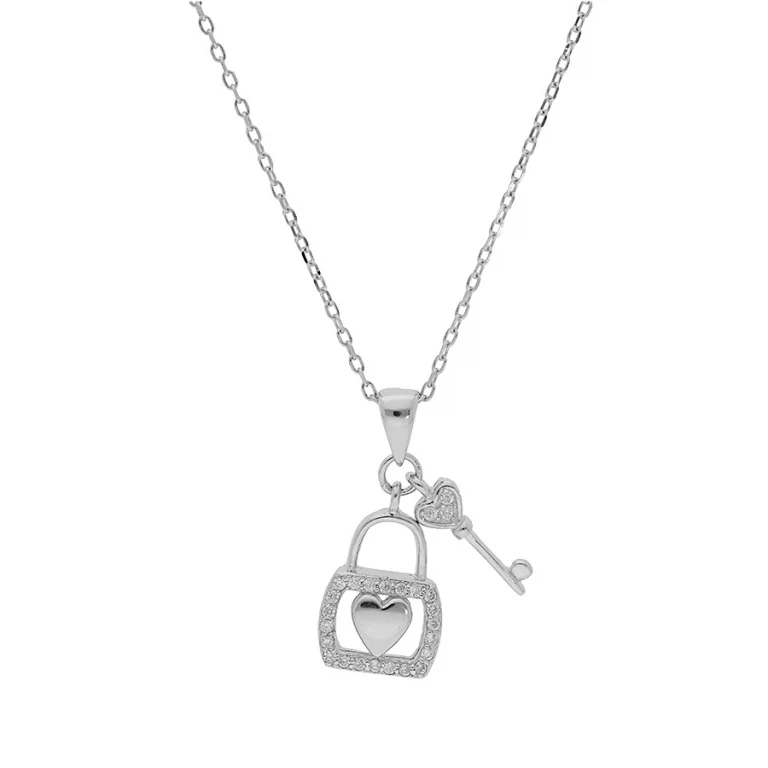 Collier cadenas cœur – Argent 925 rhodié | Azuline