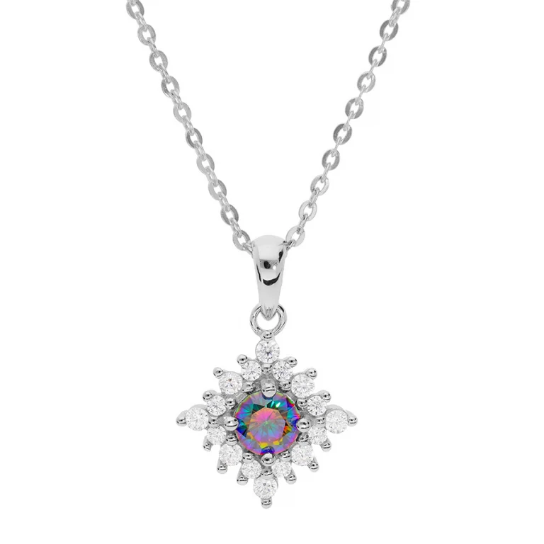 Collier oxyde petit modèle – Argent 925 rhodié | Azuline