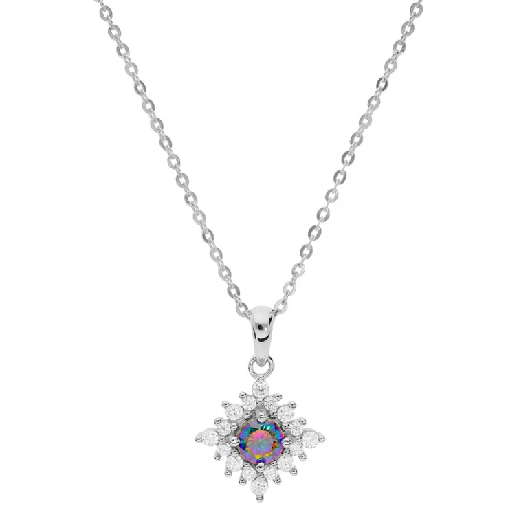 Collier oxyde petit modèle – Argent 925 rhodié | Azuline